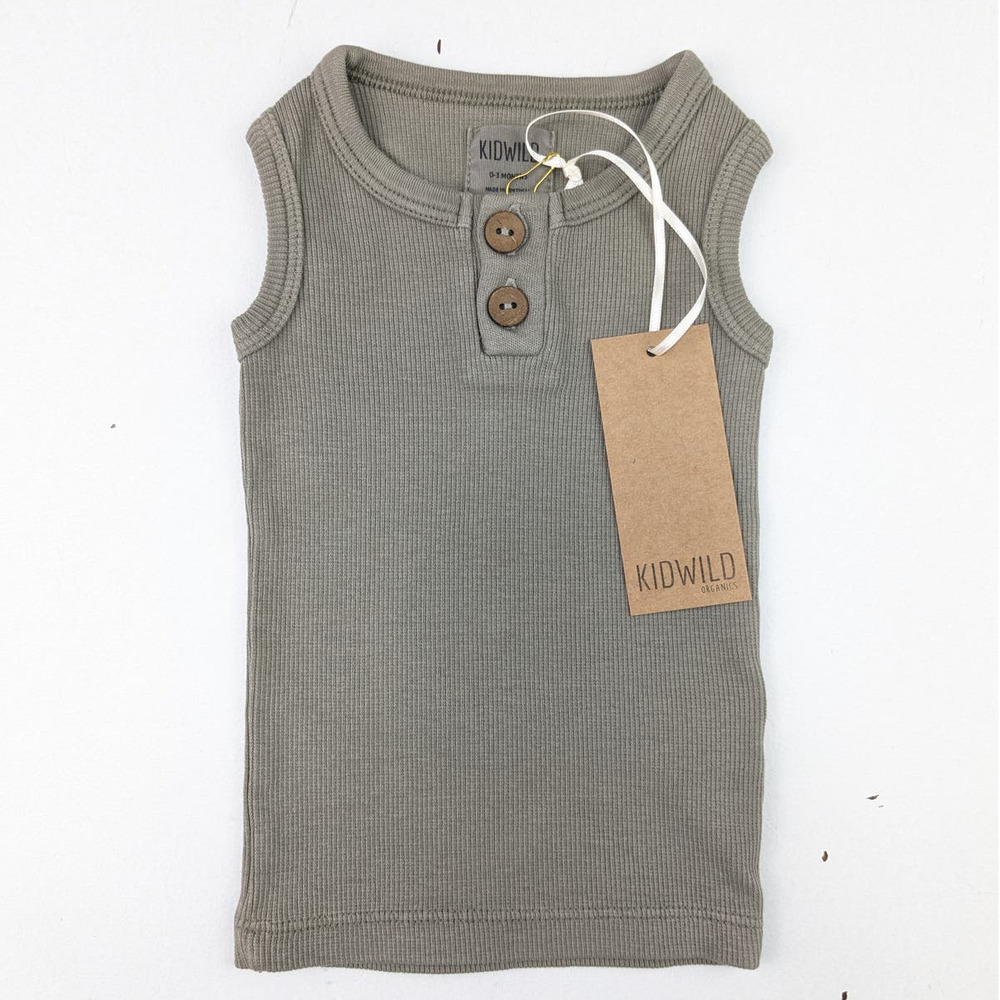 Kidwild Henley Ribbed Tank Top
